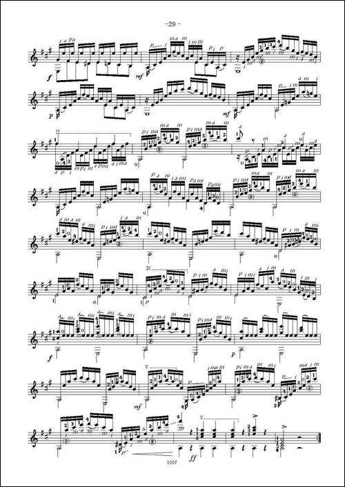 卡尔卡席25首练习曲之21——25-吉他谱