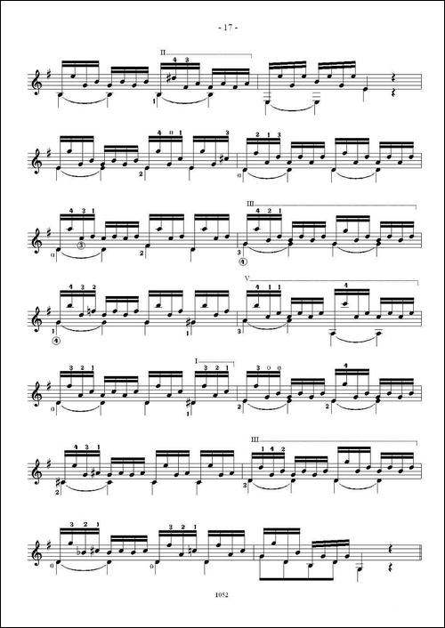索尔·克斯特26首练习曲之11——15-吉他谱
