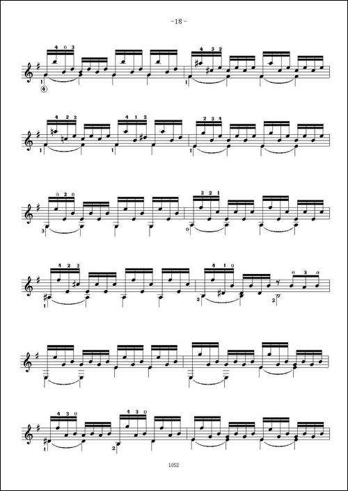索尔·克斯特26首练习曲之11——15-吉他谱