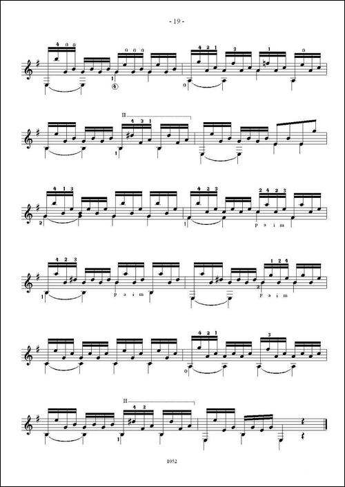 索尔·克斯特26首练习曲之11——15-吉他谱
