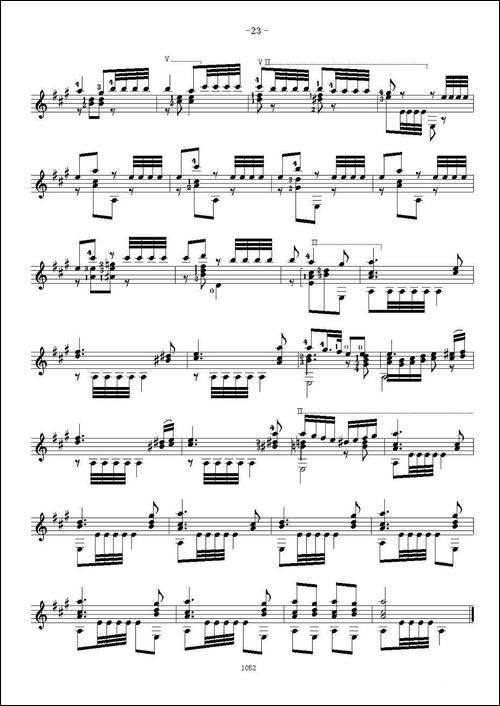 索尔·克斯特26首练习曲之11——15-吉他谱