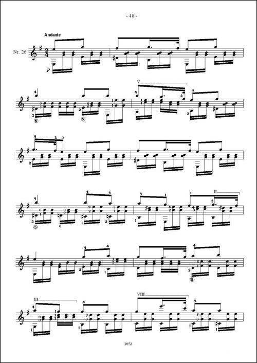 索尔·克斯特26首练习曲之21——26-吉他谱