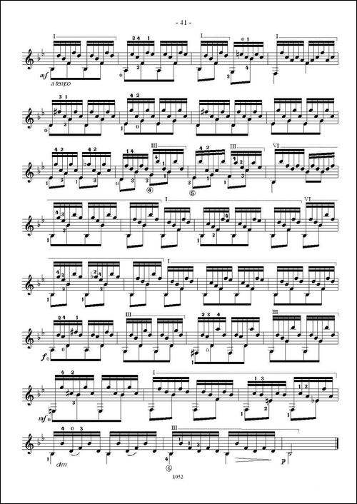 索尔·克斯特26首练习曲之21——26-吉他谱