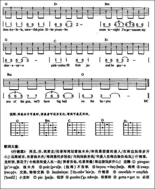 Jambablaya-什锦菜-吉他谱