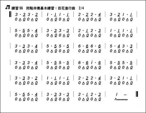 百花进行曲-口琴谱