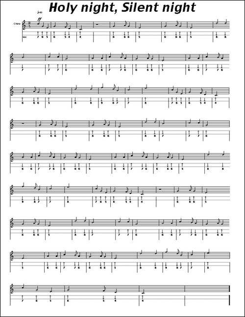 Holy-night,Silent-night-平安夜-布鲁斯-口琴谱