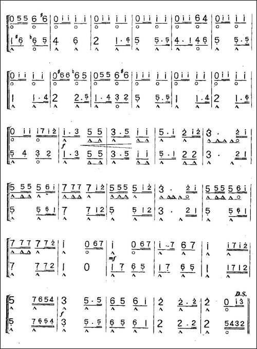 分列式进行曲-又名：解放军变奏曲-二重奏-口琴谱
