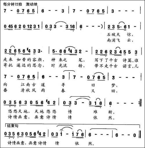 千年滕王阁-柳笛词-许玉明曲-美声曲谱
