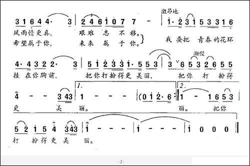 祖国，我爱你-虞文琴词-雷远生曲-美声曲谱