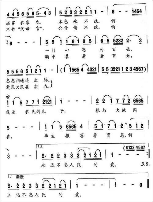 我是农民的儿子