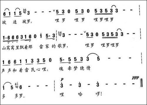 畲山窝里飘着畲家的歌