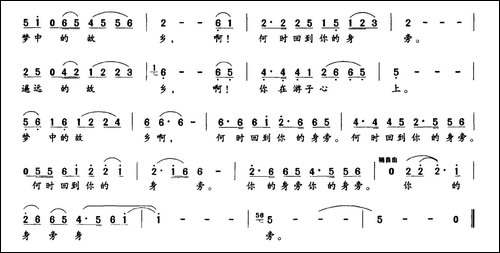 梦中的故乡-石启荣词-李平曲-民歌