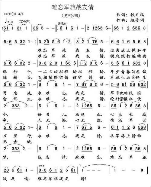 难忘军旅战友情
