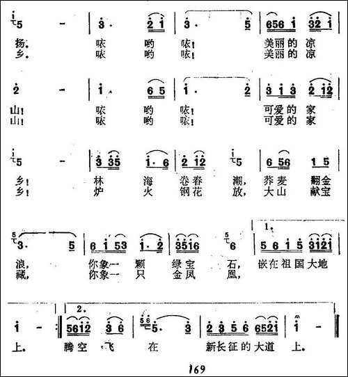 凉山啊，可爱的家乡！-民歌