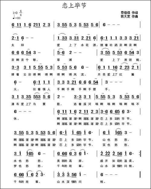 恋上毕节-民歌