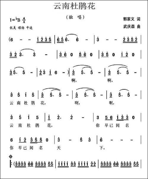 云南杜鹃花-民歌