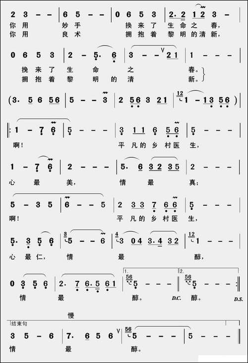 平凡的乡村医生-民歌
