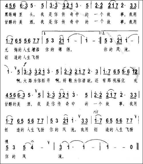 我是你传奇中的一个故事-梁和平词-华建国曲-民歌