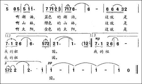 祖国恋-余致笛词-李名方曲-民歌