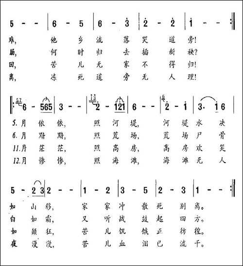 月光光-电影《迷途的羔羊》主题歌-民歌