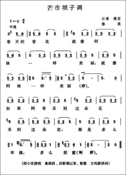 芒市坝子调
