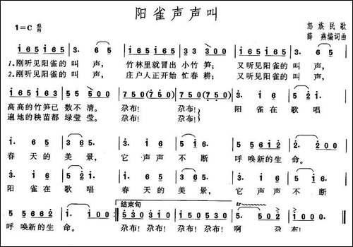 阳雀声声叫