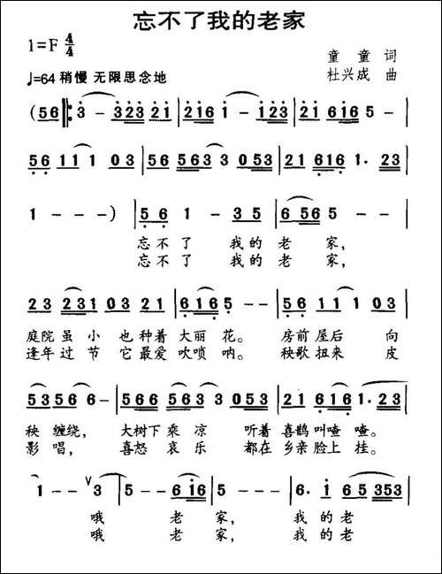 忘不了我的老家