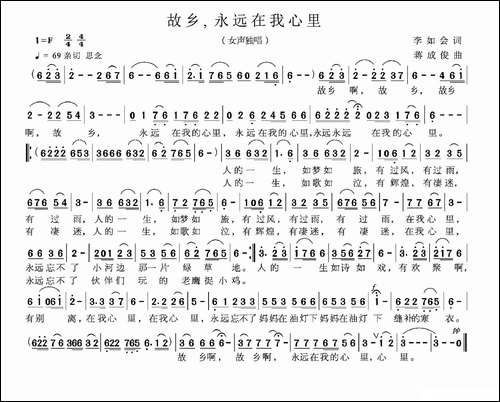故乡，永远在我心里