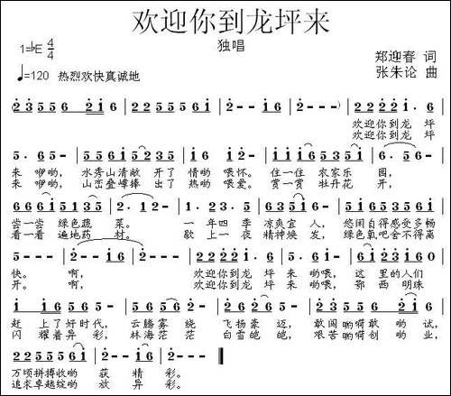 欢迎你到龙坪来