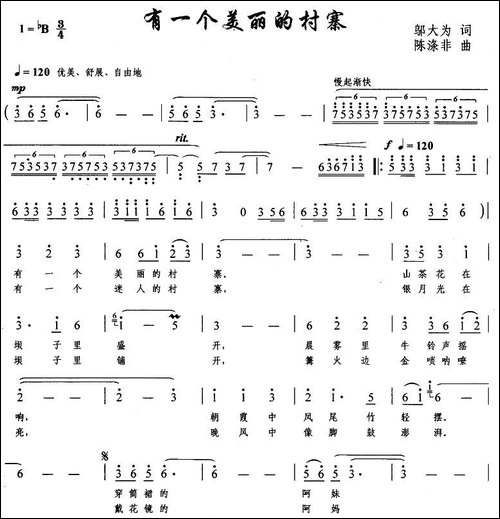 有一个美丽的村寨