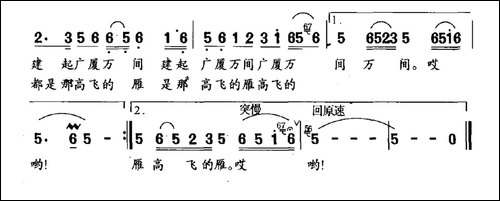 蓝天上有一只高飞的雁-民歌
