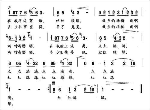 丽人风雨-秦庚云词-朱正标曲-民歌