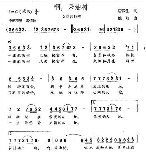 采油树-民歌