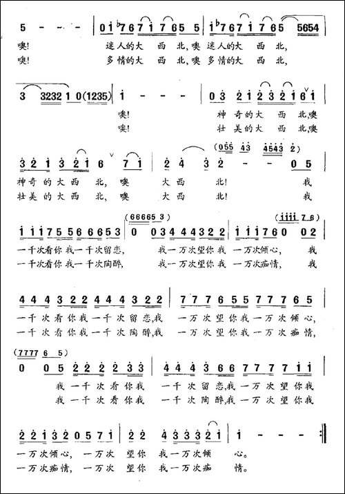大西北之恋-民歌