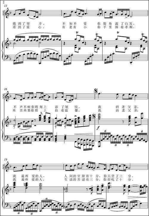 父亲-车行词-戚建波曲、正谱-民歌