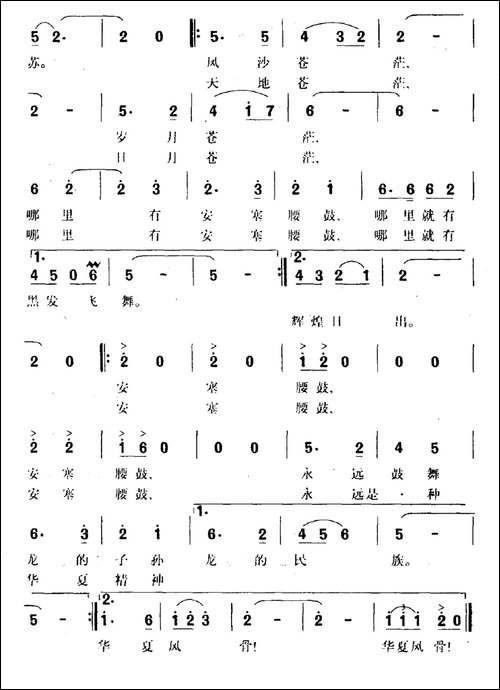 安塞腰鼓-陈道斌词-徐邦杰曲-民歌