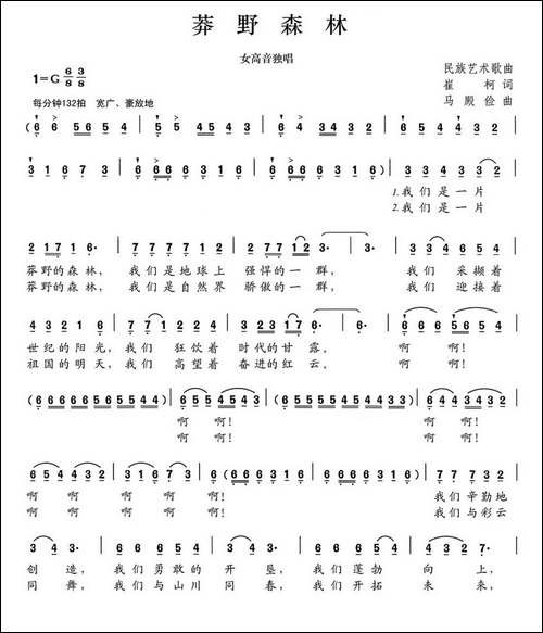 莽野森林-民歌