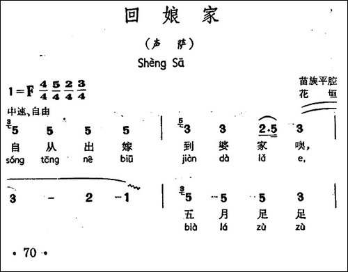 回娘家-声萨、苗族平腔-民歌