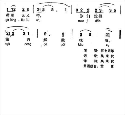 姐妹送上你家门-声萨当秋、苗族接亲歌调-民歌