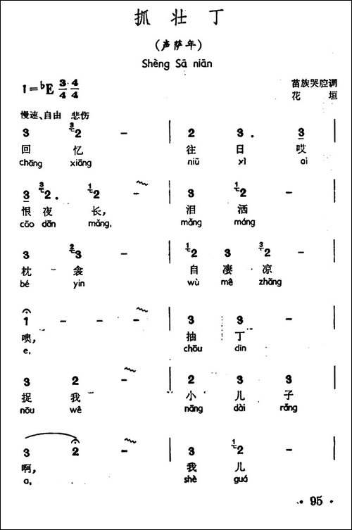 抓壮丁-声萨年、苗族哭腔调-民歌