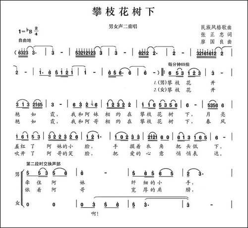 攀枝花树下