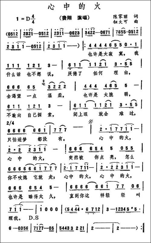心中的火
