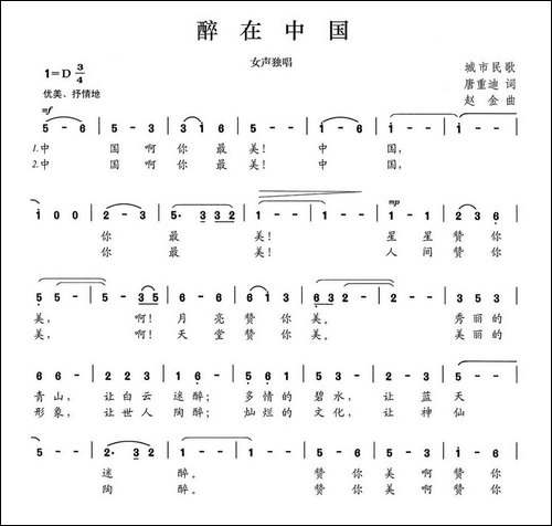 醉在中国