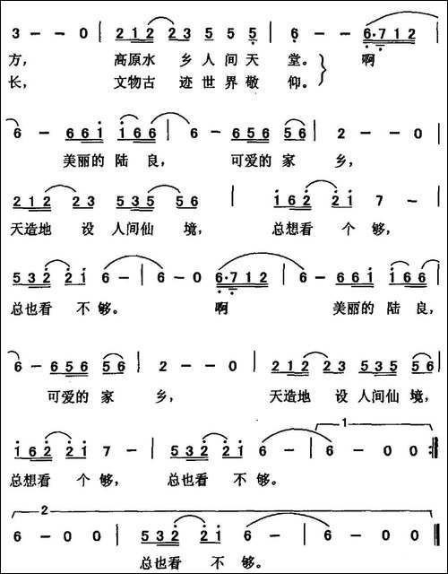 美丽的陆良，可爱的家乡