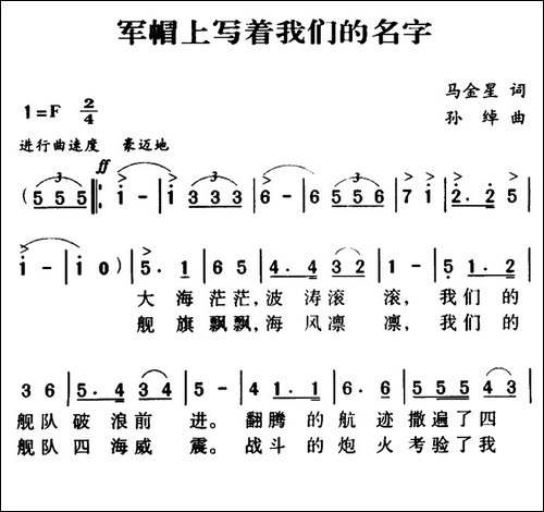 军歌金曲：军帽上写着我们的名字