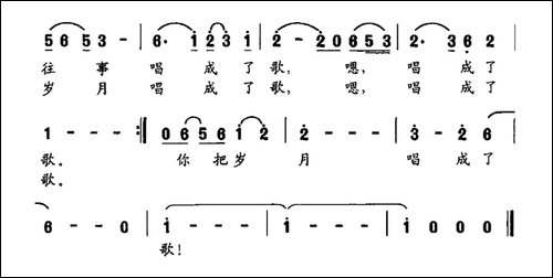 你把岁月唱成了歌