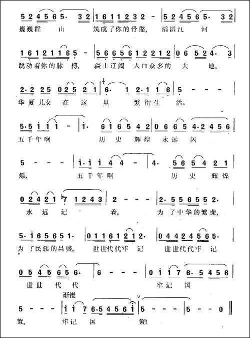 华夏儿女世代牢记-电视专题片《国策》主题曲