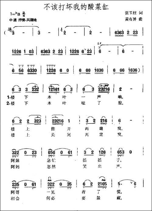不该打坏我的酸菜缸