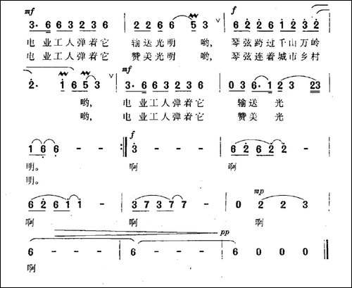 蓝天下有台美妙的琴-曾宪瑞词-车骋中曲