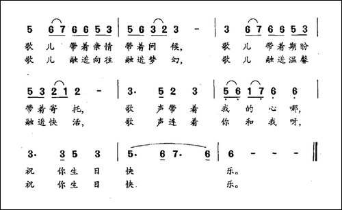 生日的祝福-郝立轩词-王竹林曲